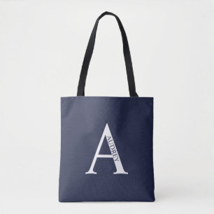 Personalised Monogram and Name Tote Bag