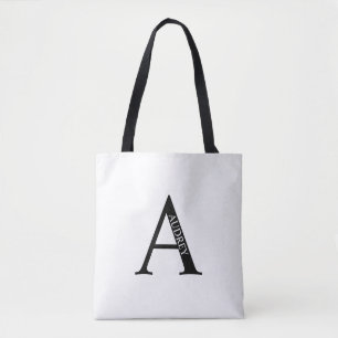 Personalised Monogram and Name Tote Bag