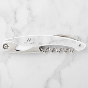 Personalised Monogram and Name Waiter's Corkscrew