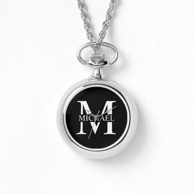Personalised Monogram and Name Watch (Front)