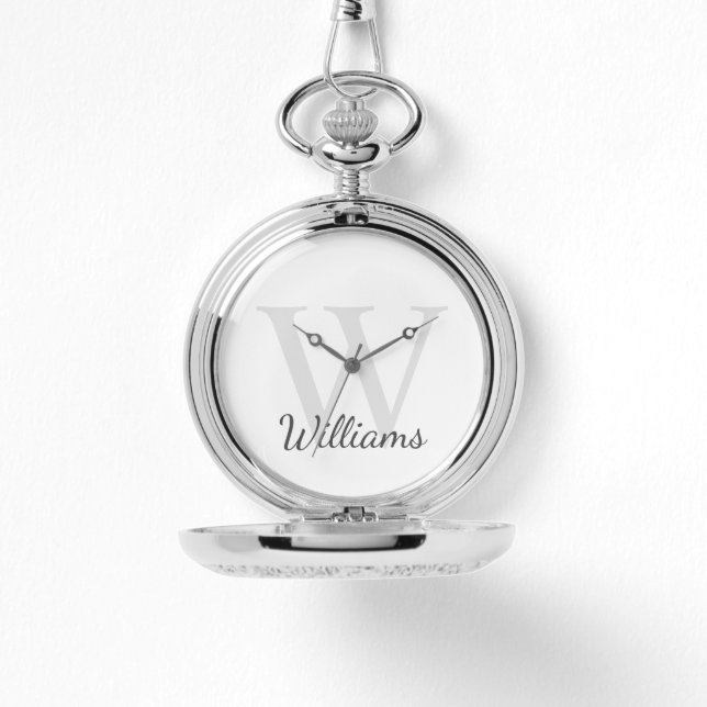 Personalised Monogram and Name Watch (Front)