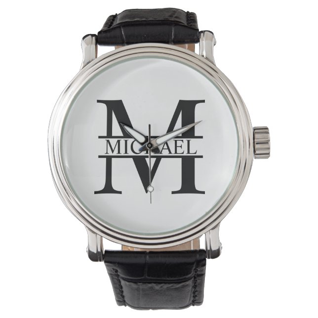 Personalised Monogram and Name Watch (Front)