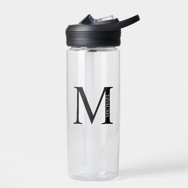 Personalised Monogram and Name Water Bottle (Left)