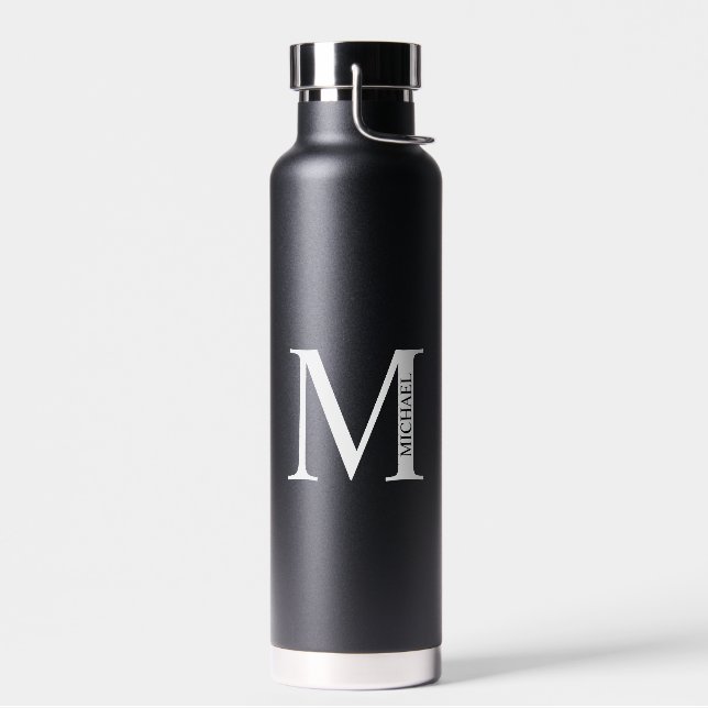 Personalised Monogram and Name Water Bottle (Left)