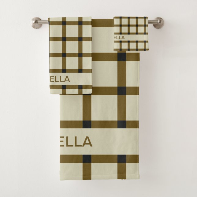 Personalised Monogram Bath Towel Set (Insitu)