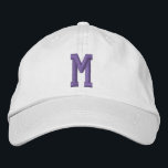 Personalised Monogram Bold Initial Embroidered Hat<br><div class="desc">Personalised Monogram Bold Initial embroidered cap/hats from Ricaso  - Easy change the monogram to your own - Monogrammed accessories.</div>