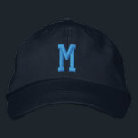 Personalised Monogram Bold Initial Embroidered Hat<br><div class="desc">Personalised Monogram Bold Initial embroidered cap/hats from Ricaso  - Easy change the monogram to your own - Monogrammed accessories.</div>