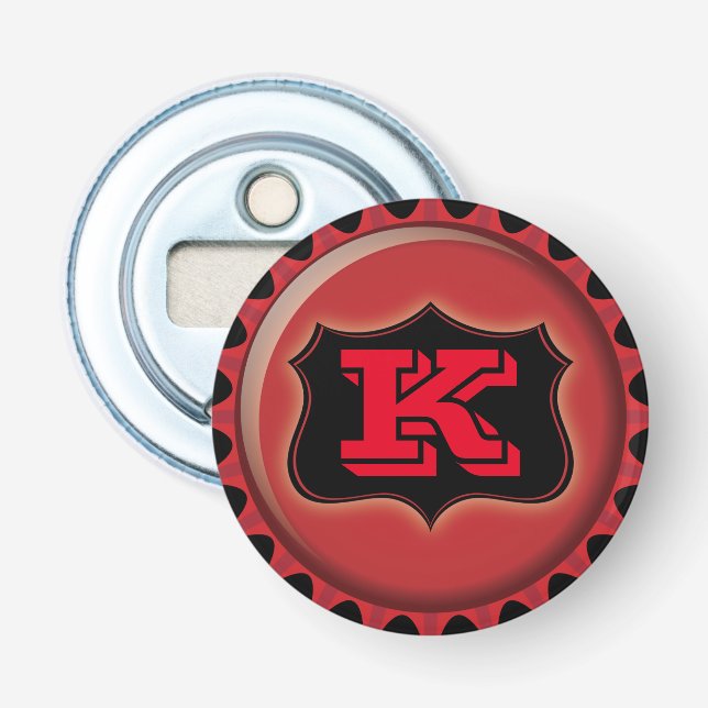 Personalised Monogram Bottle Opener (Front)