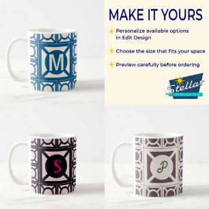 Personalised Monogram Breeze Block Mug