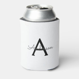 personalised Monogram Can Cooler