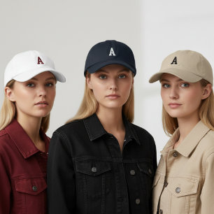 Personalised Monogram Cap Gift for Mum or Dad