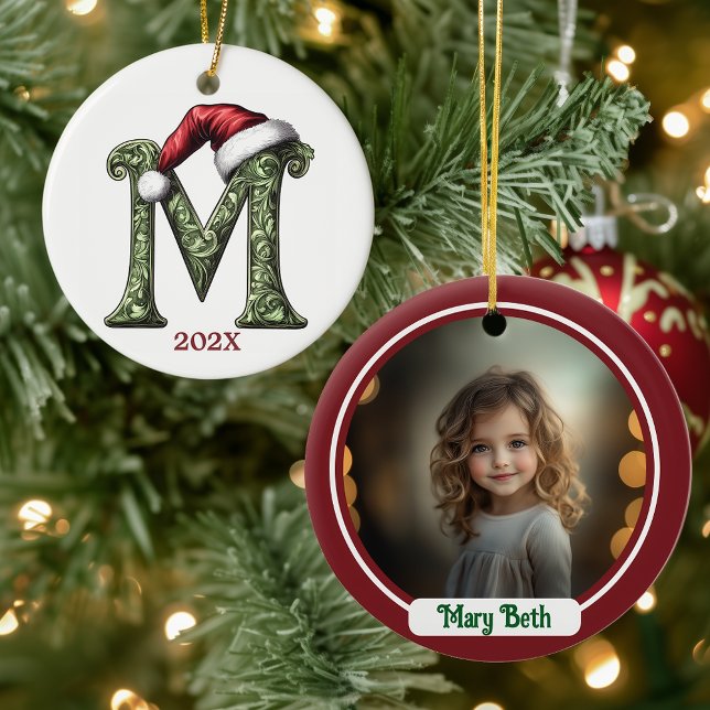  Personalised Monogram Christmas Ornament (Creator Uploaded)