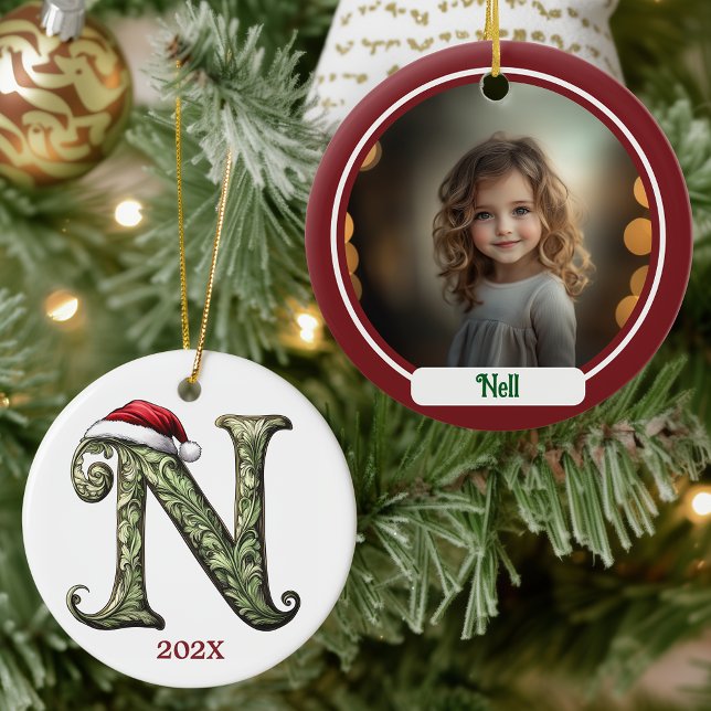  Personalised Monogram Christmas Ornament (Creator Uploaded)