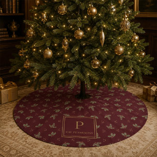 Personalised Monogram Christmas Tree Skirt