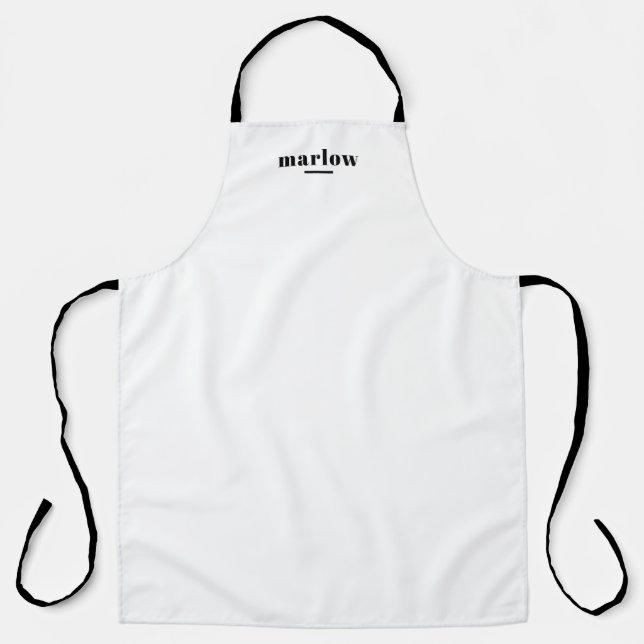 Personalised Monogram Cooking  Apron for Men (Front)