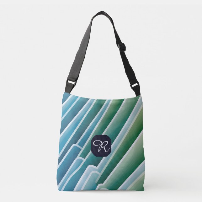 Personalised Monogram Crossbody Bag – Modern  (Front)