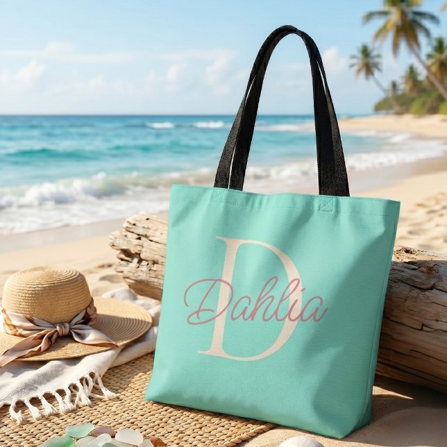 Personalised Monogram Custom Name Initial Travel  Tote Bag (Creator Uploaded)