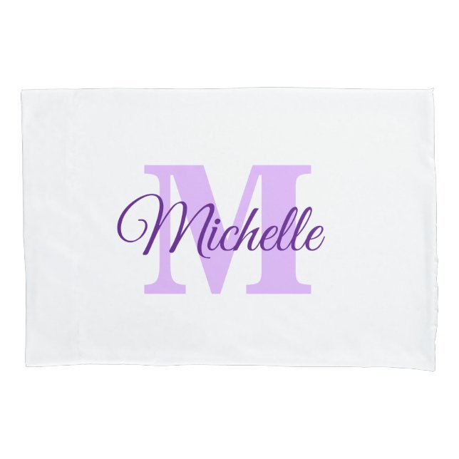 Personalised Monogram Custom Pillow Case (Front)