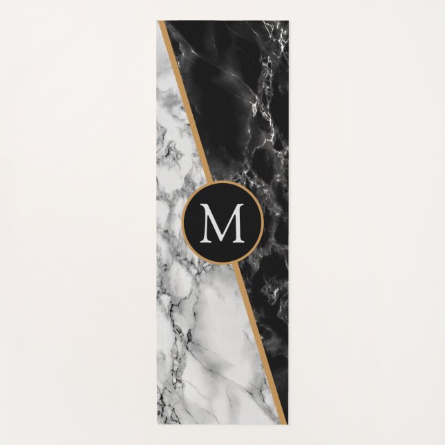 Personalised Monogram Custom Your Letter Yoga Mat (Front)