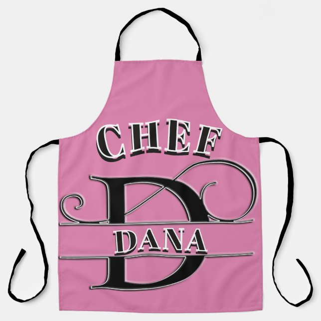 Personalised Monogram (D) Apron (Front)