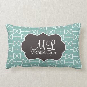 Personalised Monogram D Ring Horse Bit Pillow