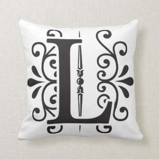 Personalised Monogram Decorative Letter L Cushion