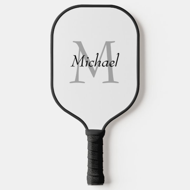 Personalised Monogram Elegant Design Template Pickleball Paddle (Front)