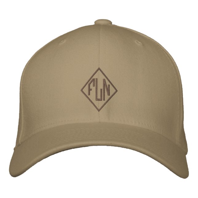 Personalised Monogram Embroidered Hat (Front)