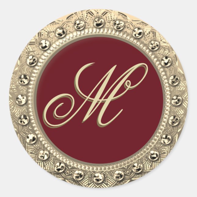 Personalised Monogram Gold Seal (Front)
