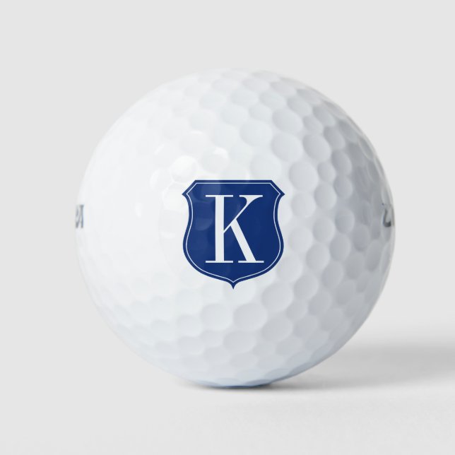Personalised monogram golf ball gift set for men (Front)