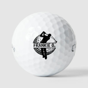 Personalised Monogram Golf Balls - Custom Gift Set