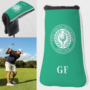 Personalised Monogram Golf Club Name Green Golf Head Cover