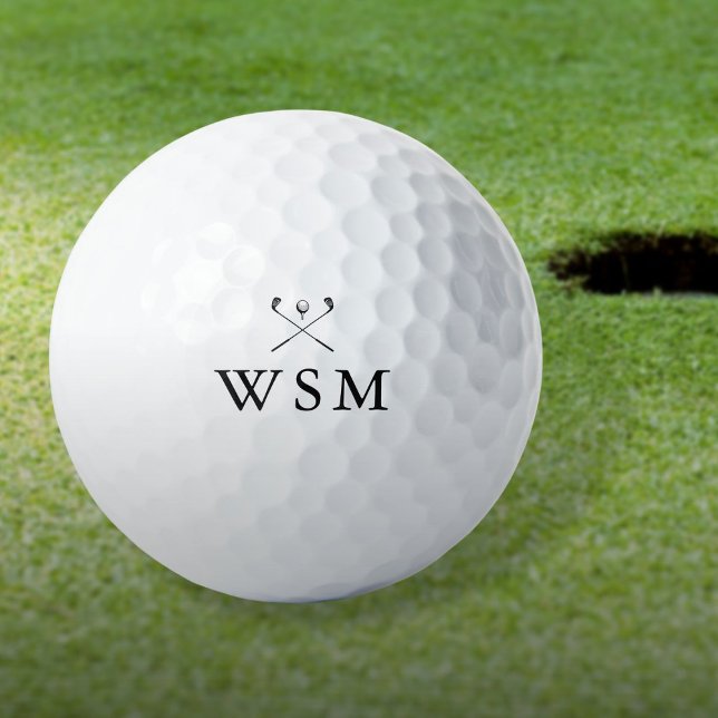 Personalised Monogram Golf Clubs Golf Balls (Personalized Monogram Golf Clubs Golf Balls)