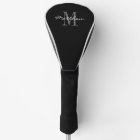 Personalised monogram golf driver cover gift idea