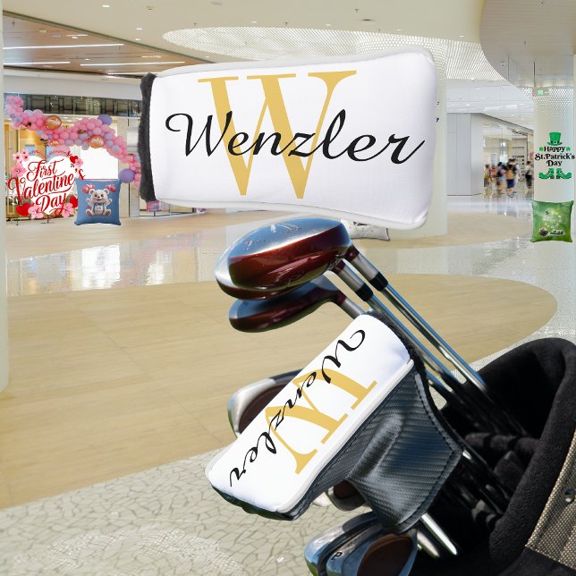 Personalised Monogram Golf Head Cover (Creator Uploaded)