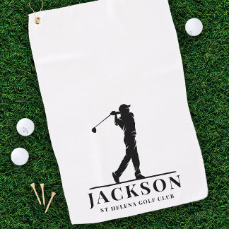 Personalised Monogram Golfer Golf Towel
