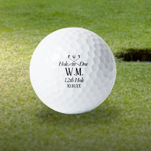 Personalised Monogram Hole in One Golf Balls