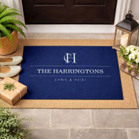 Personalised Monogram Housewarming Gift Navy Blue