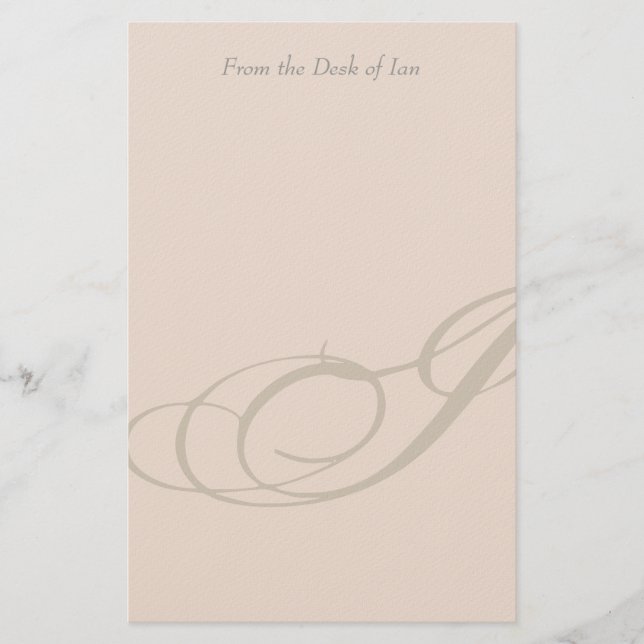 Personalised Monogram I Stationery (Front)
