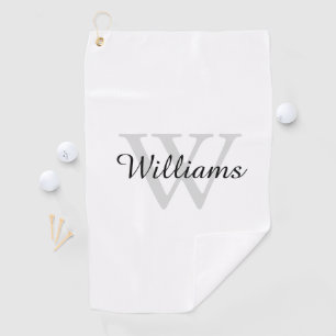 Personalised Monogram Initial and Name Golf Towel