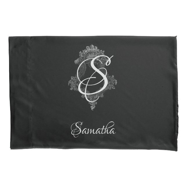 Personalised Monogram Initial  Pillowcase (Front)