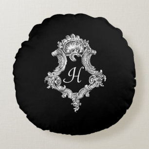Personalised Monogram Initial Round Cushion