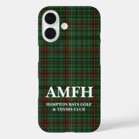 Personalised Monogram iPhone Case Golf Enthusiasts