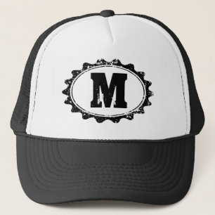 Personalised monogram letter baseball hat