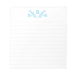 Personalised Monogram Lined Notepad