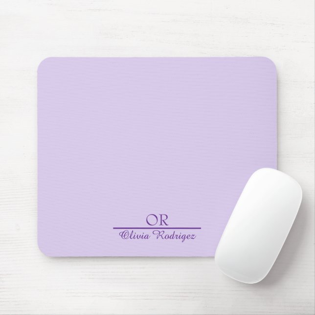 Personalised Monogram Mousepad–Custom Initial  Mouse Pad (With Mouse)