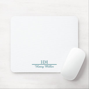 Personalised Monogram Mousepad–Custom Initial Mouse Pad