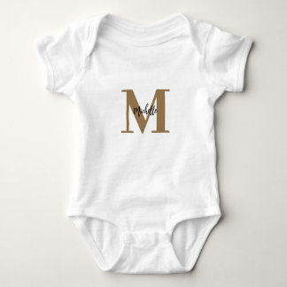 Personalised Monogram Name Baby Bodysuit