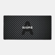 Personalised Monogram Name Black and White Texture