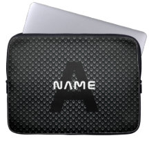 Personalised Monogram Name Black and White Texture